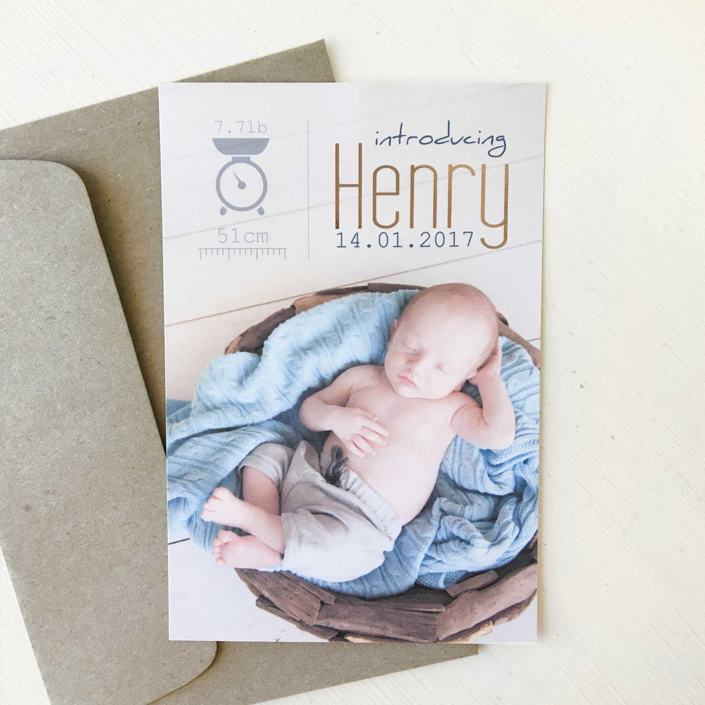 Henry Delux Baby Announcement