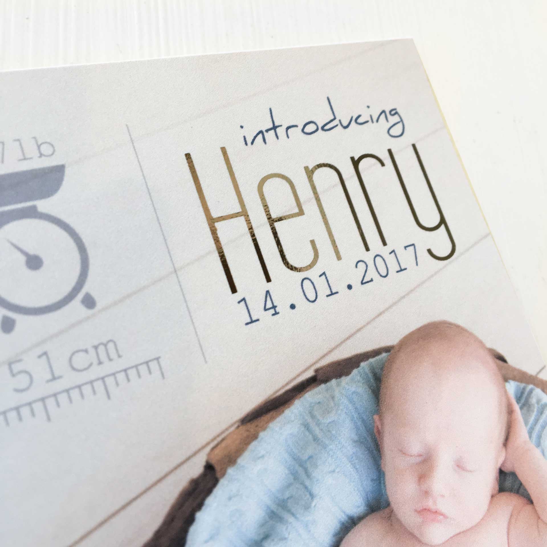 Henry Delux Baby Announcement